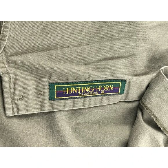 Hunting Horn Mens Brown Long‎ Sleeve Pockets Button Up Shirt Size Large - Picture 6 of 10